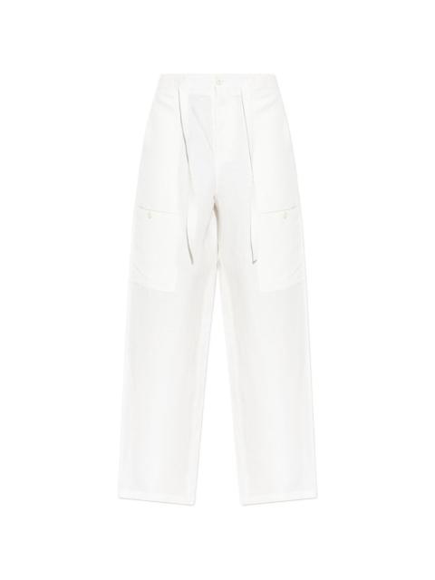 Jil Sander cargo-pocket tie-fastening trousers