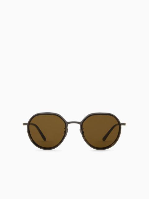 GIORGIO ARMANI Men’s Panto sunglasses
