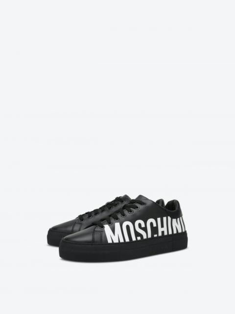 Moschino LEATHER SNEAKERS WITH LOGO