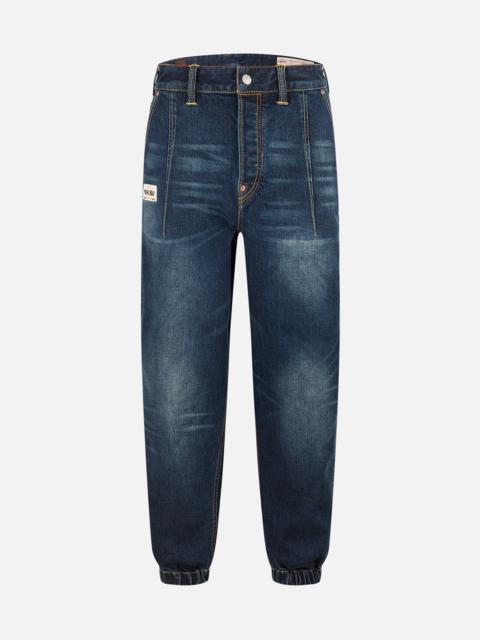 EVISU Multi-designed Pattern Baggy Denim Joggers
