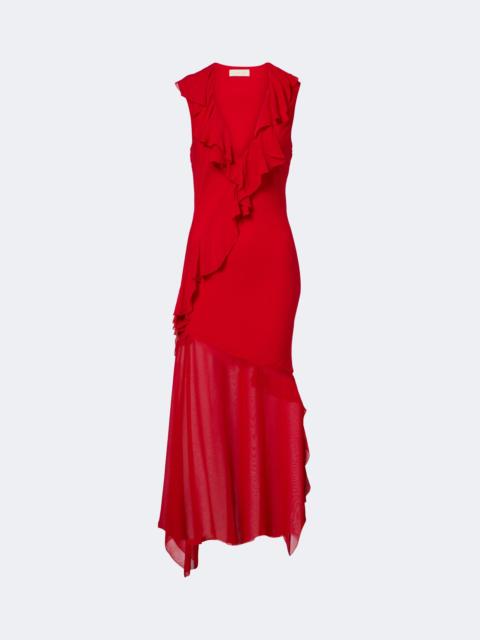 De La Vali Baila floral georgette midi dress