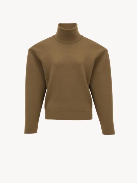 SAINT LAURENT SWEATER IN DOUBLE-FACE KNIT