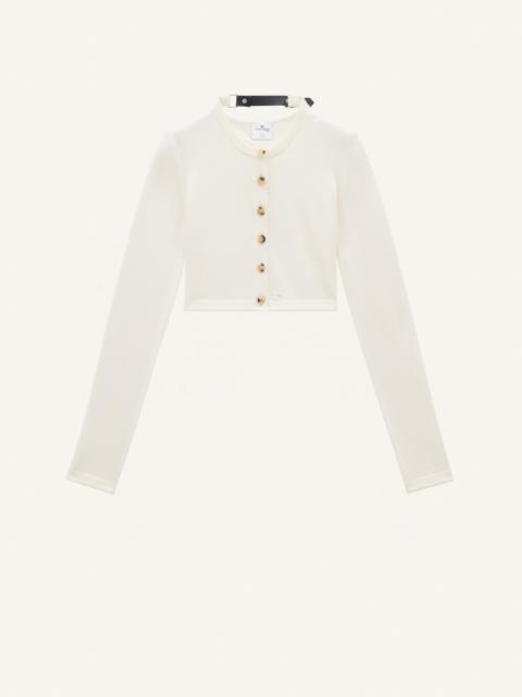 courrèges LIGHT WOOL CARDIGAN