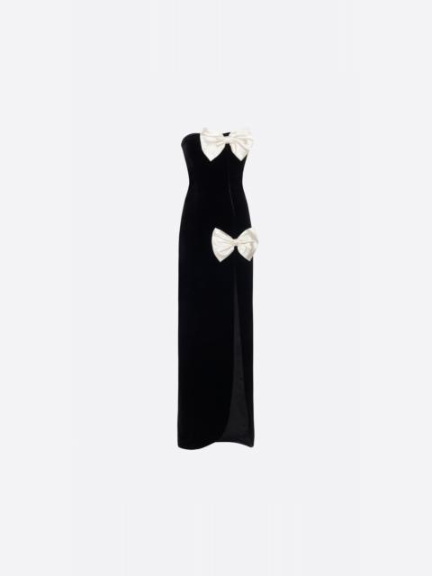 Alessandra Rich VELVET EVENING DRESS