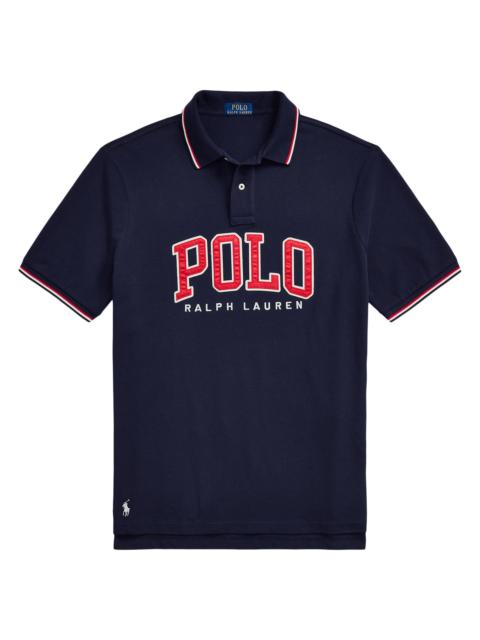 Polo Ralph Lauren Men's Logo Mesh Custom-Slim-Fit Polo Shirt - Cruise Navy