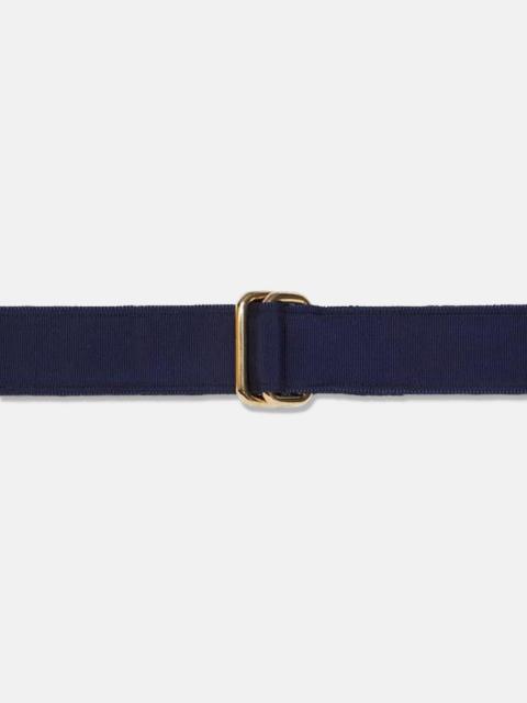 J. PRESS MADE-IN-USA SOLID NAVY GROSGRAIN RIBBON BELT