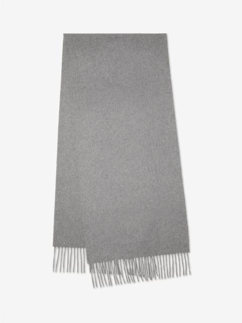 CORNELIANI Melange grey pure cashmere scarf