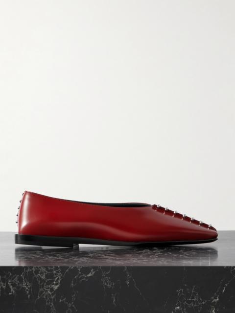 Jil Sander Studded Leather Ballet Flats