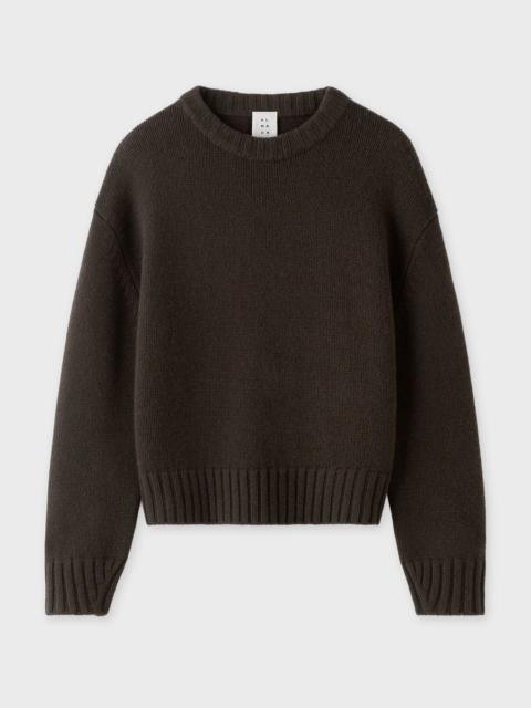 ALMADA LABEL Sweater Cru Crewneck  Chocolate