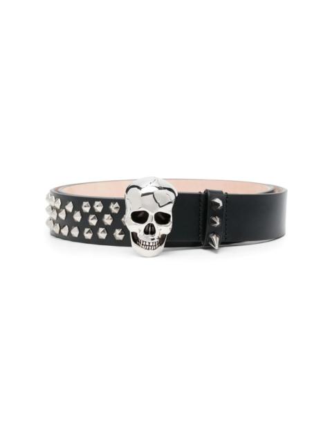 Alexander McQueen skull buckle belt