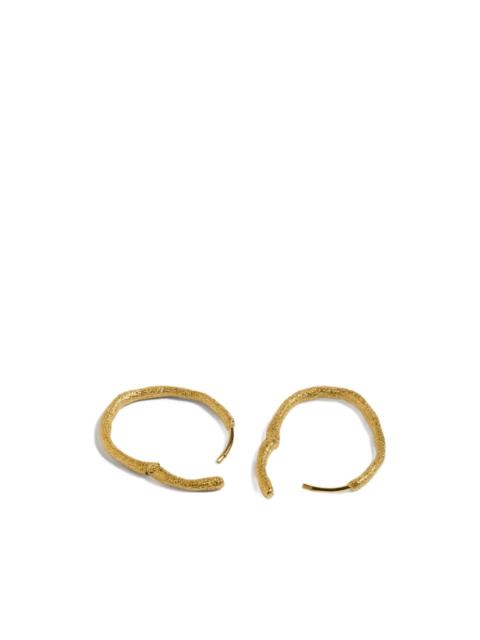 MONICA VINADER Antica textured medium hoop earrings