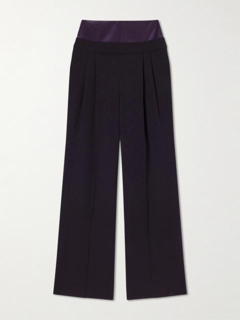 GALVAN Strata Crepe Straight-leg Pants