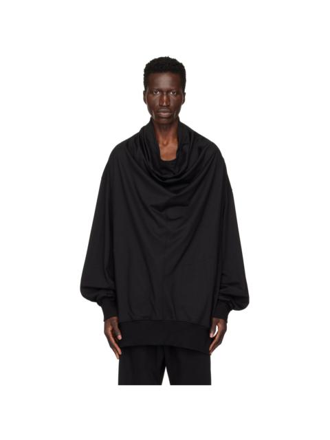 Black Drape Long Sleeve T-Shirt