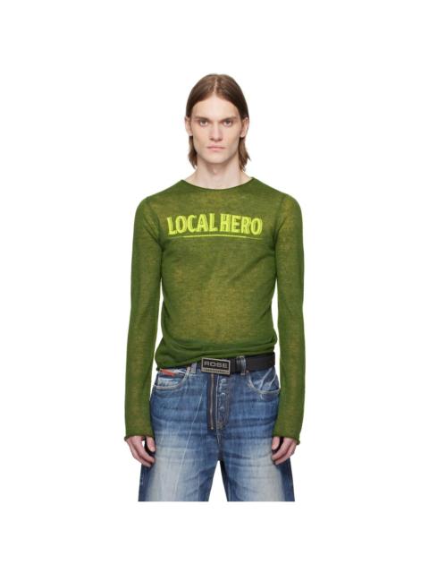 Martine Rose Green Fine Intarsia Sweater