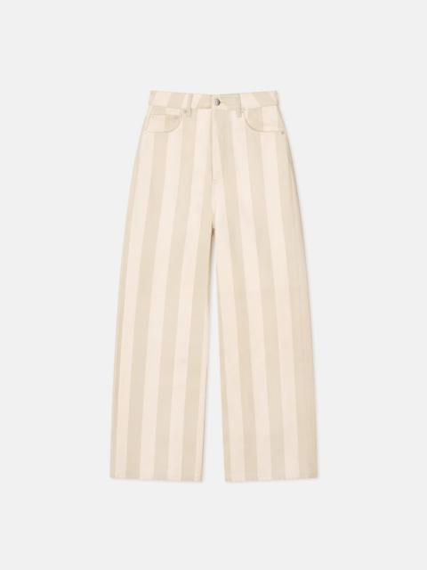 Nanushka Striped Wide-Leg Jeans