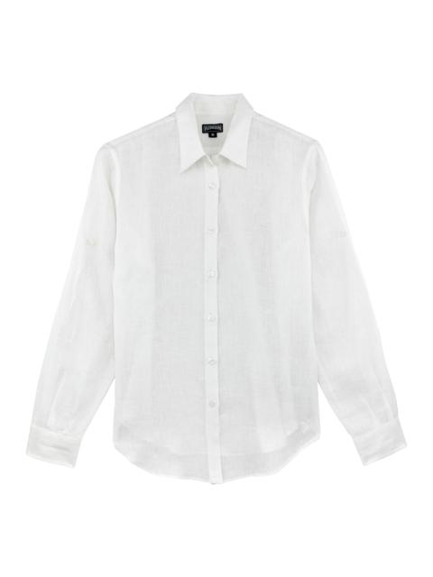 Vilebrequin Women long sleeves Linen Shirt Solid