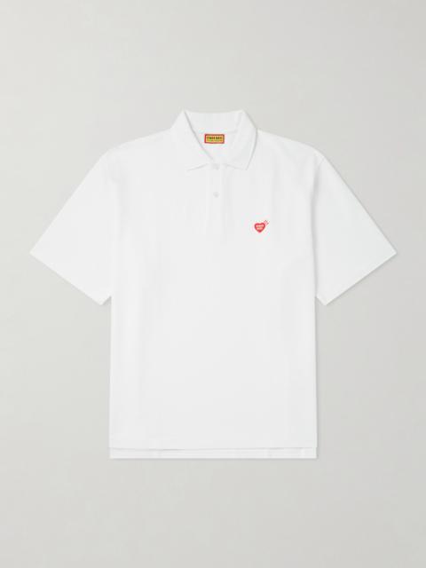 Human Made Logo-Detailed Cotton-Piqué Polo Shirt