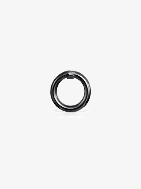 TOUS Small Dark Silver Hold Ring