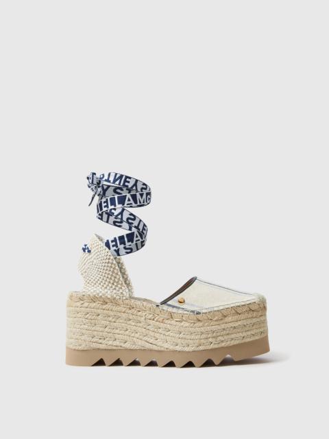 Stella McCartney Gaia Striped Espadrilles