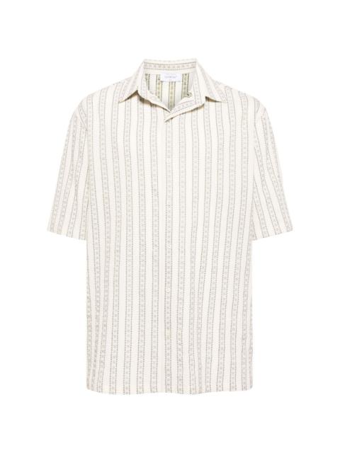 Off-White Arrows-print striped shirt