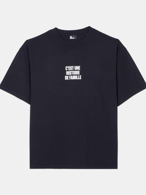 The Kooples BLACK HISTOIRE DE FAMILLE SERIGRAPHY T-SHIRT