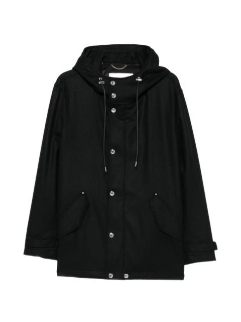 Mackintosh hooded snap-button jacket