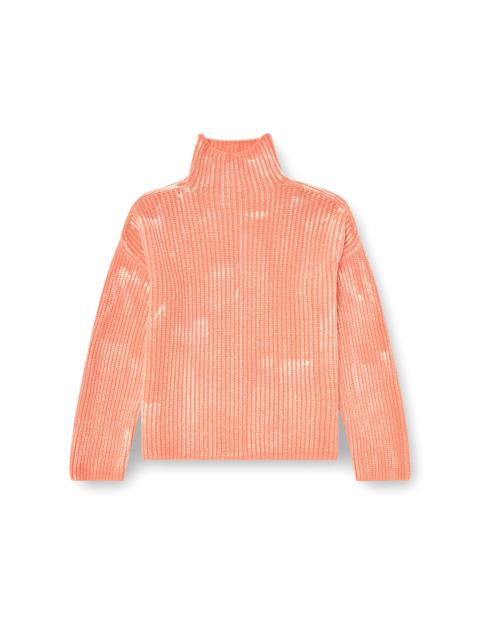 Diesel FUNNEL-NECK JUMPER IN RIBBED WOOL BLEND