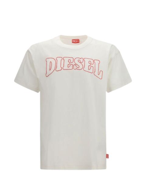Diesel logo-embroidered T-shirt
