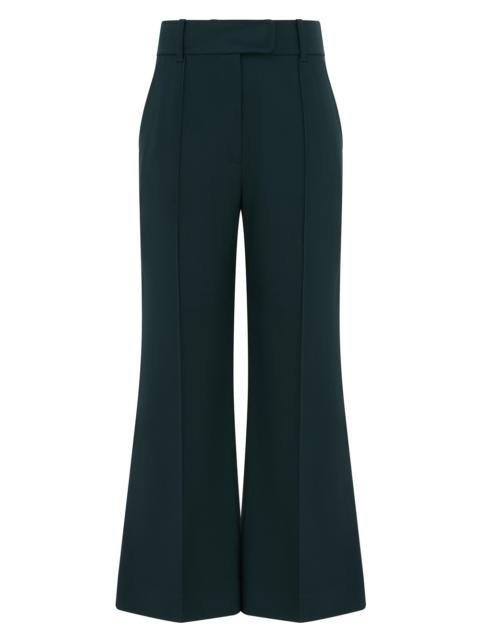 Zimmermann CLASH WOOL CROPPED FLARE PANT