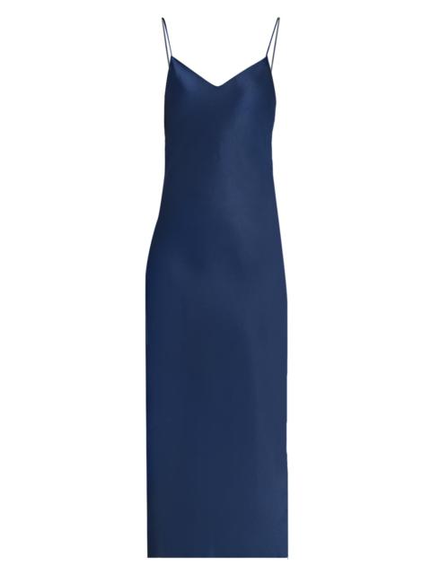 Polo Ralph Lauren Women's Double-Faced Satin Midi-Slipdress - Navy