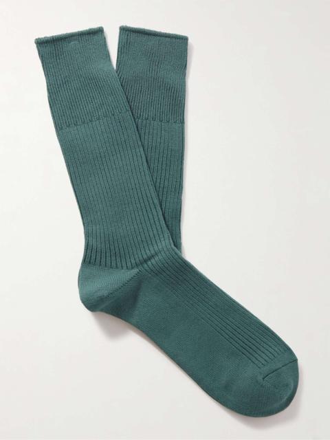 ANONYMOUSISM Brilliant Ribbed-Knit Socks