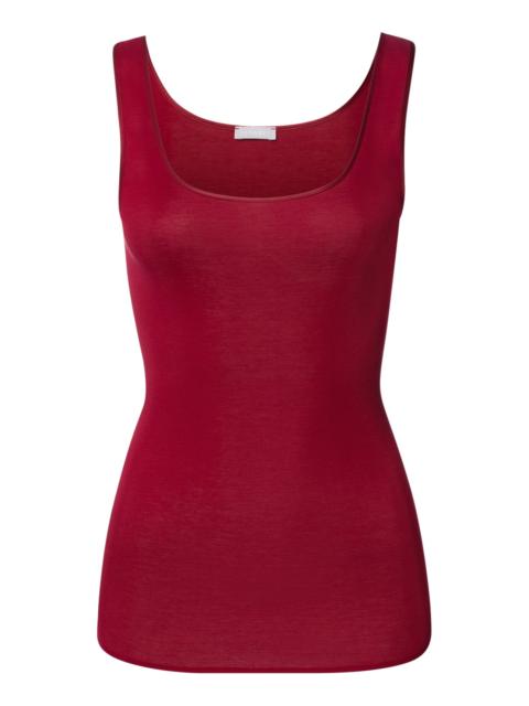 HANRO Cotton Seamless Round Neck Cotton Tank Top