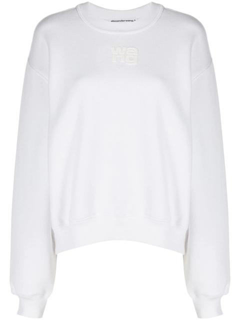 Alexander Wang logo-print cotton sweatshirt