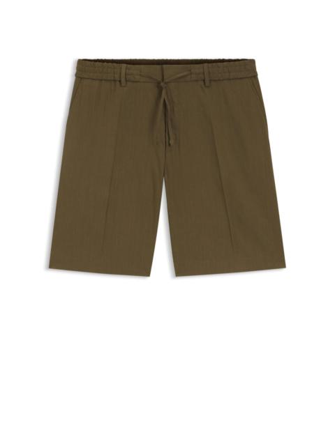 BOSS FORMAL SHORTS IN A LINEN BLEND