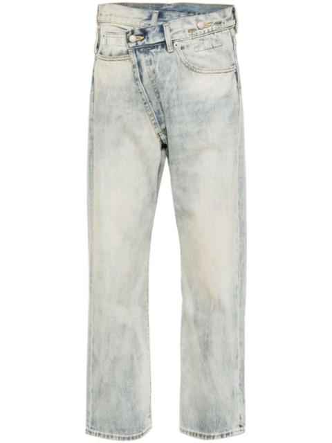 Crossover mis-rise tapered jeans