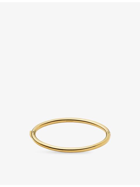 MISSOMA Classic Round Hinged 18ct Gold PVD Plated Stainless-Steel Bangle
