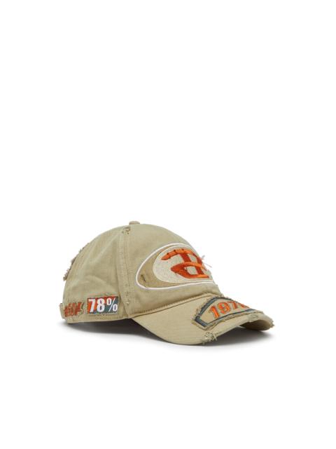 Diesel BASEBALL CAP WITH EMBROIDERED PATCHES