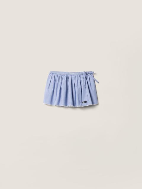 Miu Miu Gingham check miniskirt