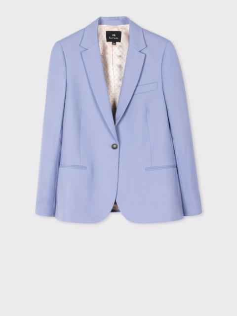 Paul Smith Pale Blue Wool Hopsack Blazer