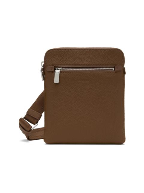 BOSS Brown Envelope Embossed Logo Bag