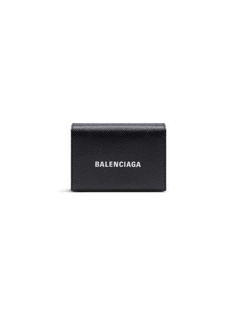 BALENCIAGA Men's Cash Mini Wallet in Black/white