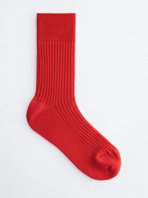 & Other Stories Ribbed Silk Socks