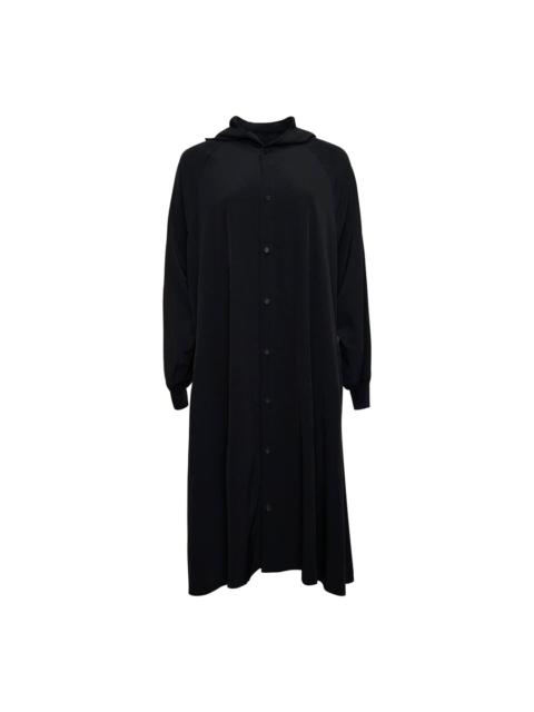 Yohji Yamamoto Hooded Raglan Sleeve Dress