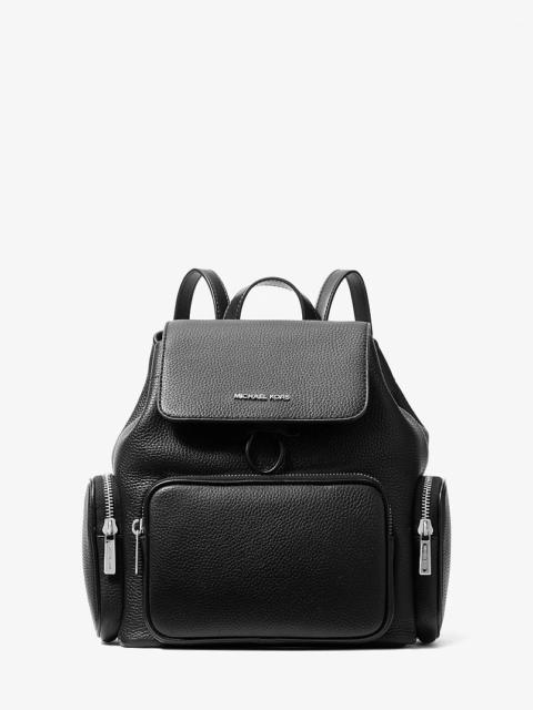 MICHAEL KORS Merritt Small Pebbled Leather Cargo Backpack