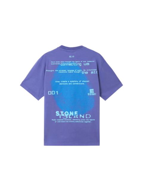 Stone Island Stone Island Combed Organic Cotton Jersey T-shirt Lavender
