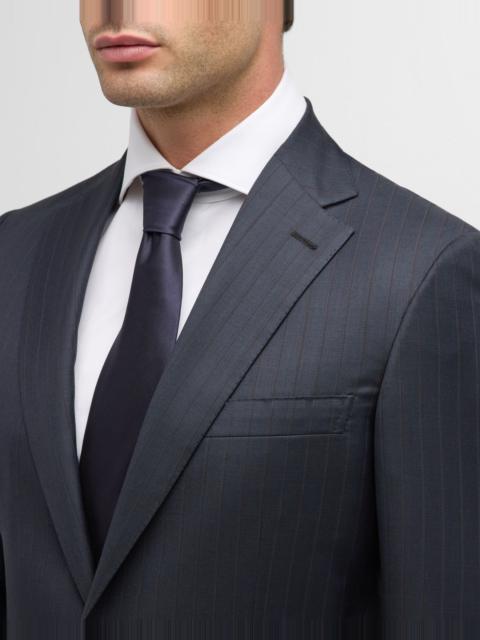 Men's Wool Pinstripe Suit