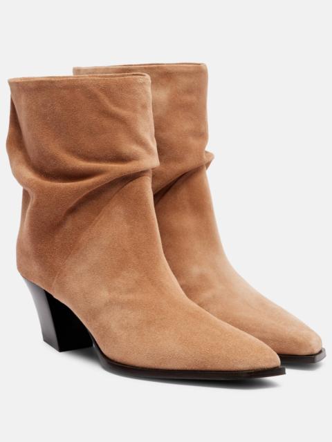 JIMMY CHOO Hart 60 suede ankle boots