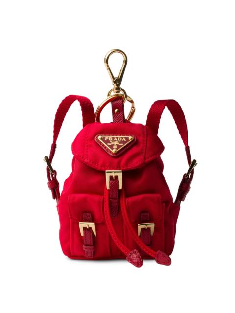 Prada Women's Mini Icon Re-Nylon Bag Charm - Red