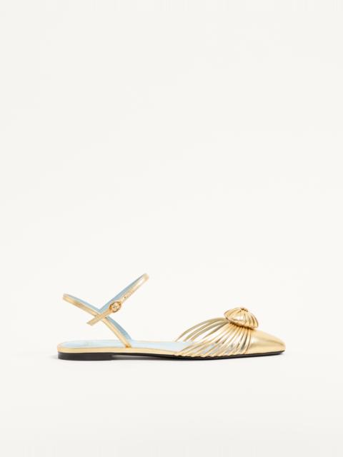 Valentino COEUR ROYAL LAMINATED NAPPA BALLERINA