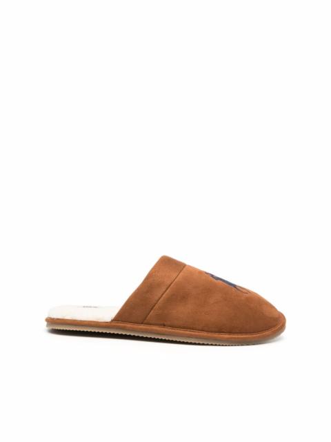 Polo Ralph Lauren Polo Pony embroidered slippers